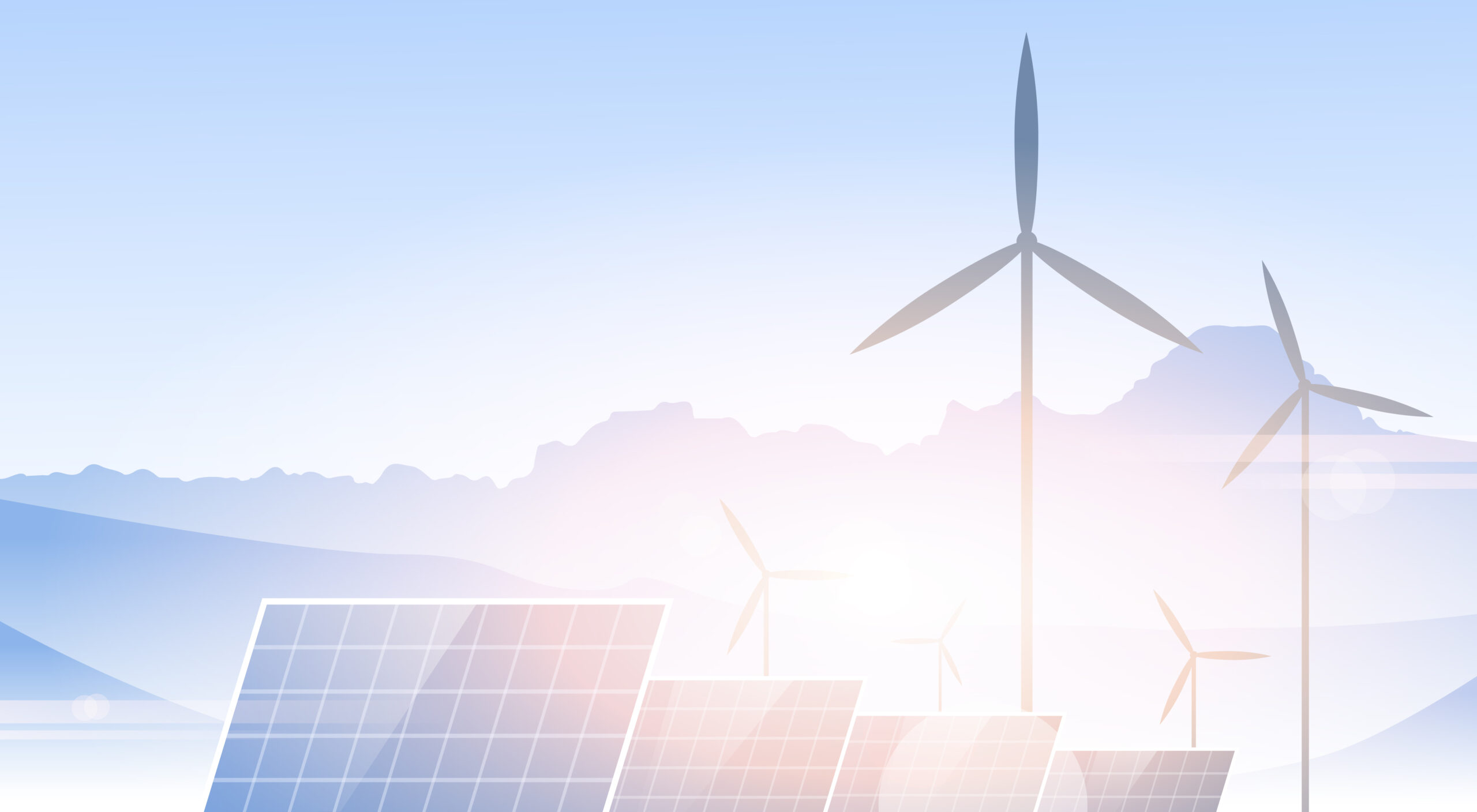 Wind,turbine,solar,panel,alternative,energy,source,nature,background,banner